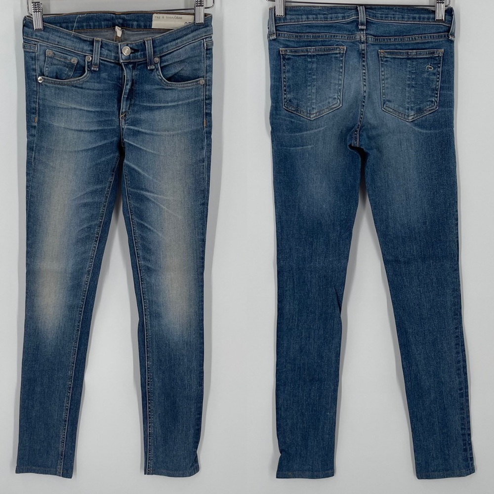 Rag & Bone Skinny Stretch Jeans Surf Medium Wash Size 25